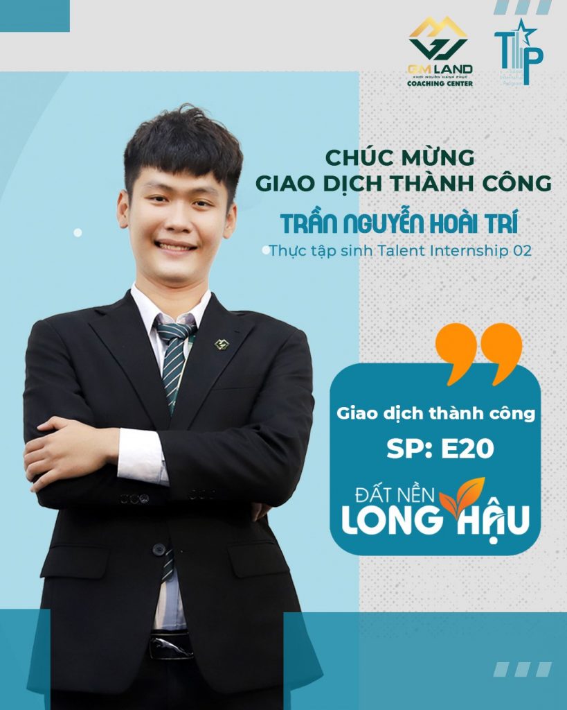 Chúc mừng giao dịch thành công – Trần Nguyễn Hoài Trí